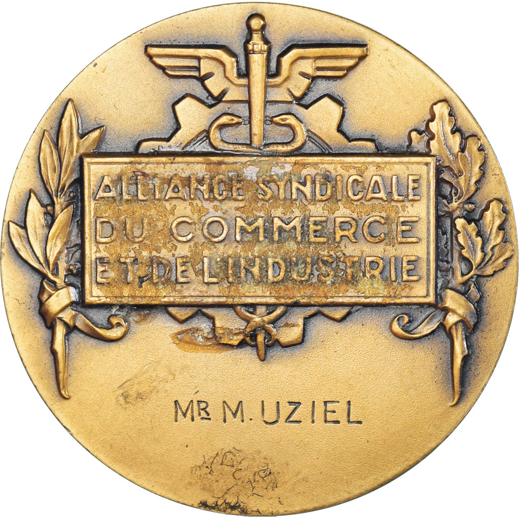 France, Medal, Alliance Syndicale du Commerce et de l'Industrie, Bottée