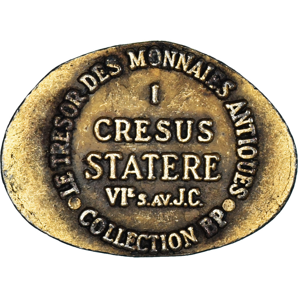 France, Token, Collection BP, Statère Cresus, Publicity, AU(55-58), Copper