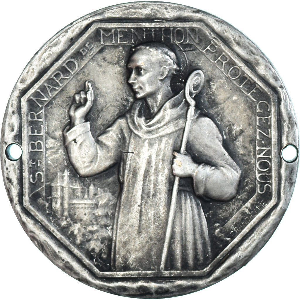 Frankreich, Medaille, Saint Bernard de Menton, Patron des Skieurs, Religions &