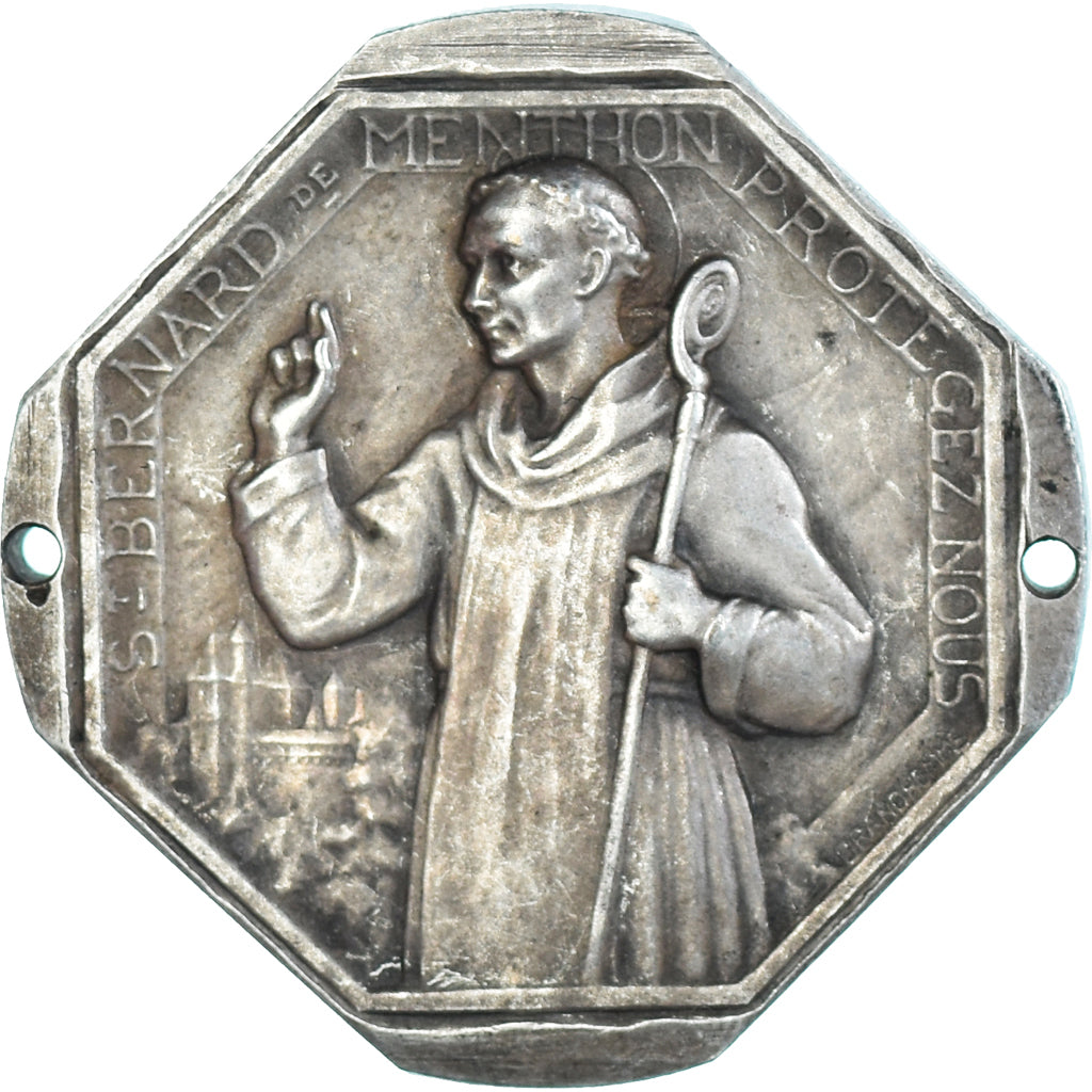 France, Medal, Saint Bernard de Menton, Patron des Skieurs, Religions & beliefs