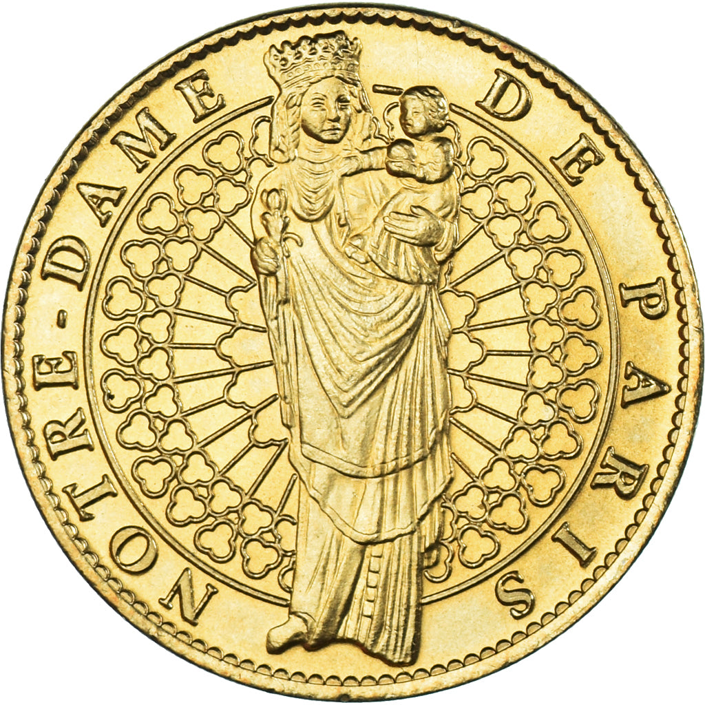 France, Token, Touristic token, Notre Dame de Paris., MDP, MS(63), Copper-nickel