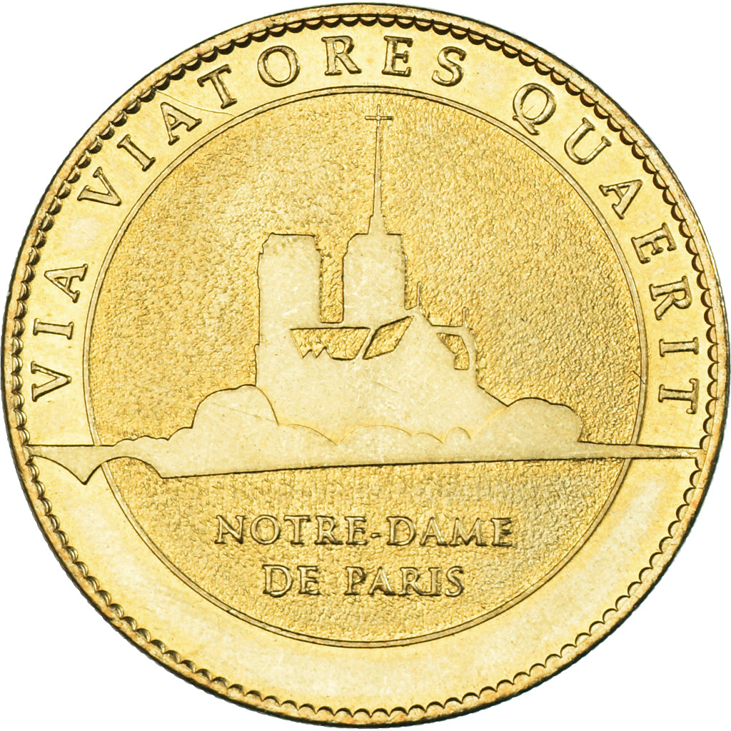 France, Token, Touristic token, Notre Dame de Paris., MDP, MS(63), Copper-nickel