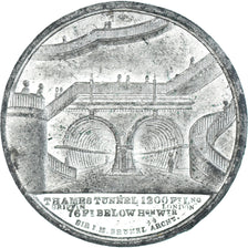 Royaume-Uni, Médaille, Victoria, Thames Tunnel, 1843, TTB+, Tin-Zinc