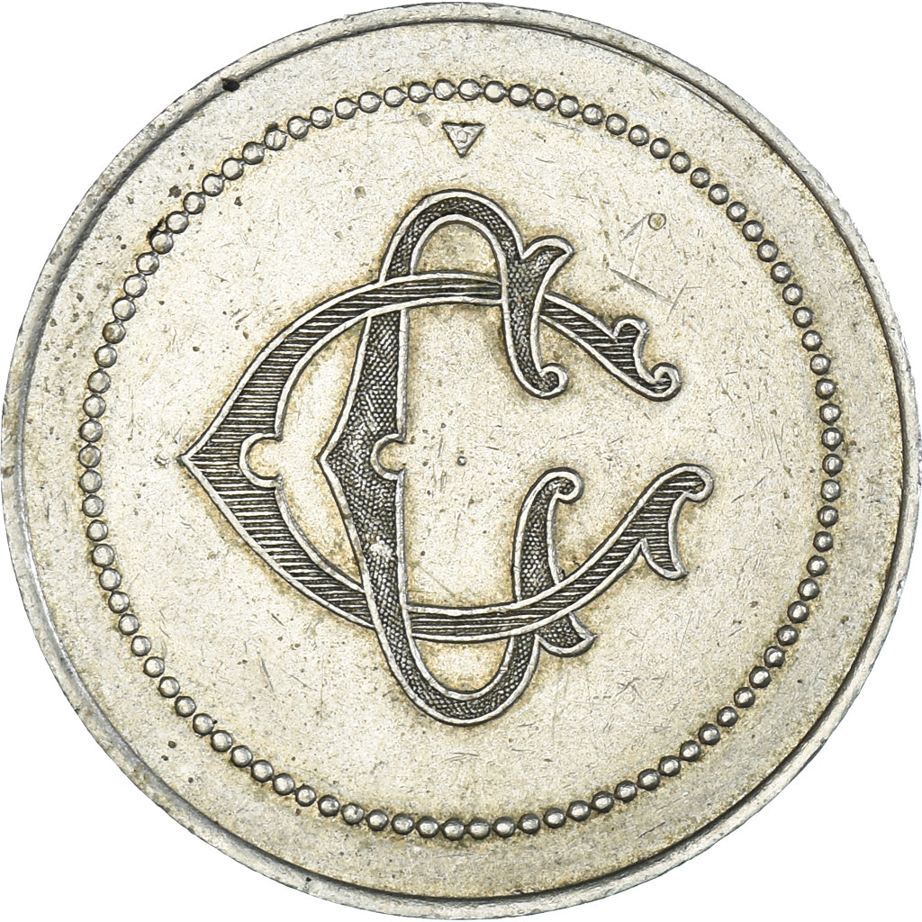France, Token, Casino de Coutainville, 5 Francs, Game Token, EF(40-45)