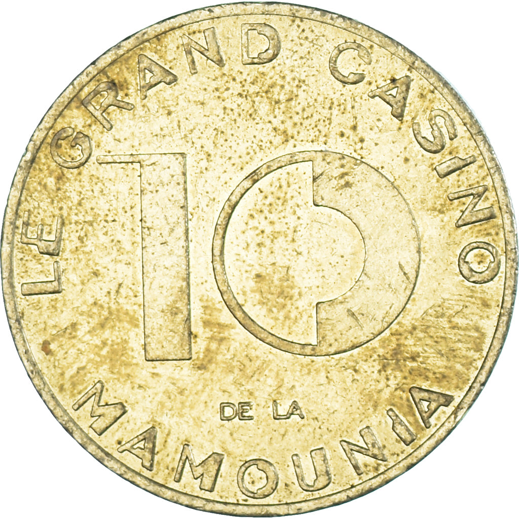 Maroc, Jeton, Le Grand Casino La Mamounia Marrakech, 10 Dirhams, Game Token