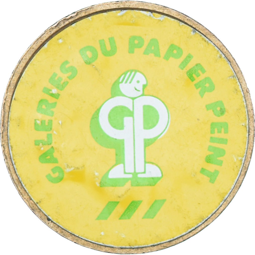 France, Token, 10 FRANCS Mathieu, Galeries du Papier Peint, Publicity