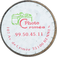 France, Token, 10 FRANCS Mathieu, Photo Crimée, Rennes, Publicity, EF(40-45)