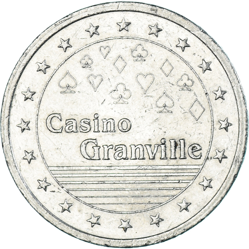 France, Jeton, Casino de Granville, 1 Franc, Game Token, TTB, Cupro-nickel