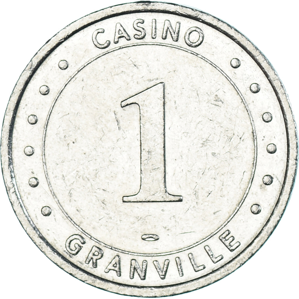 France, Jeton, Casino de Granville, 1 Franc, Game Token, TTB, Cupro-nickel