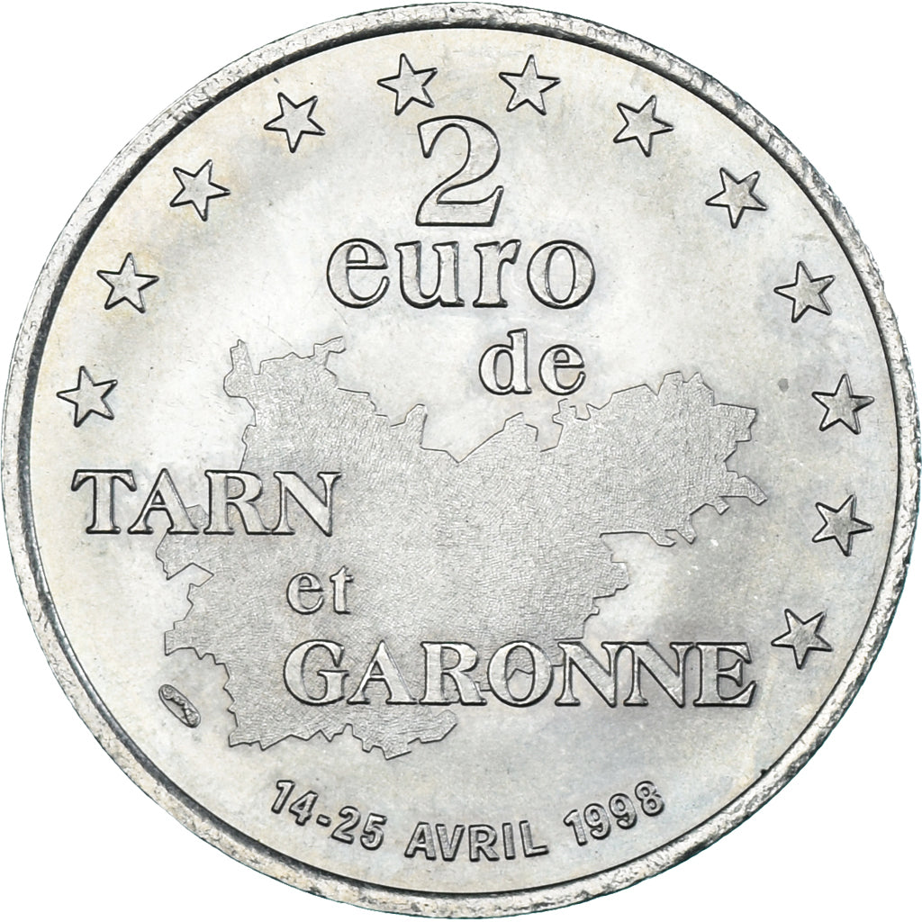 Frankreich, 2 Euro, 1998, Tarn et Garonne, VZ, Kupfer-Nickel