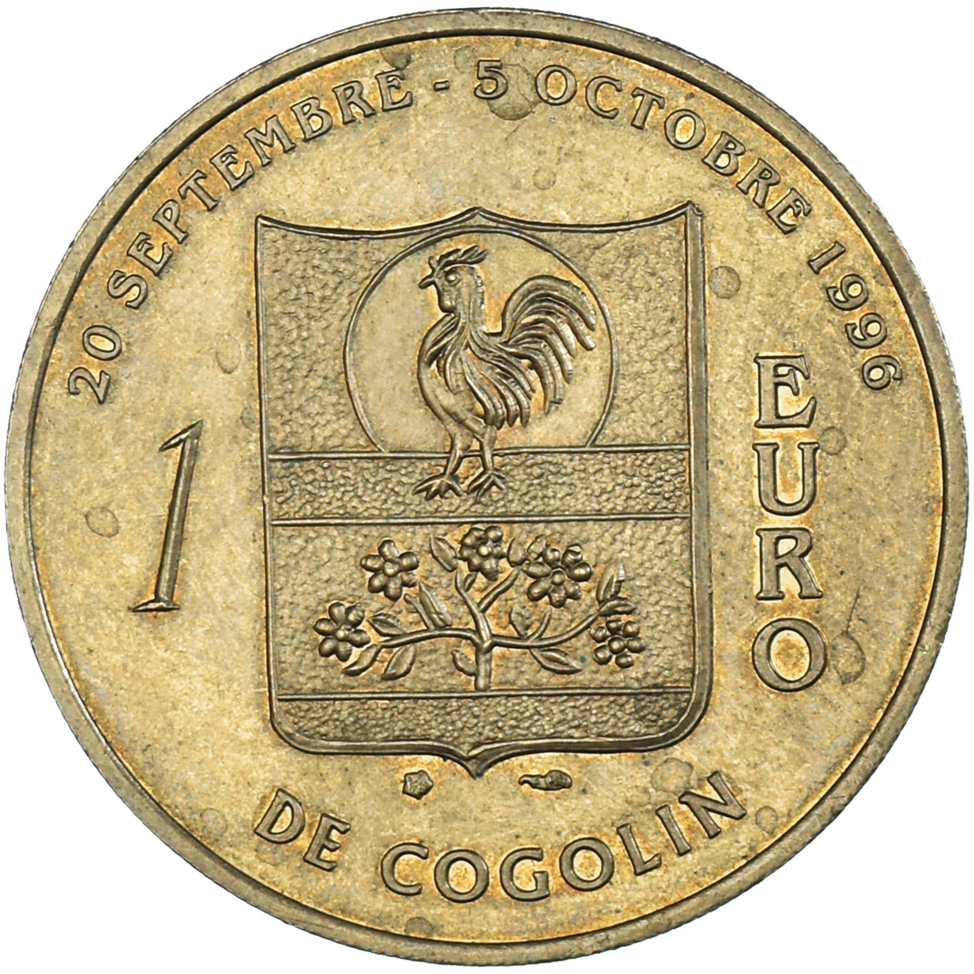 France, Euro, 1996, Cogolin, TTB+, Cupro-nickel