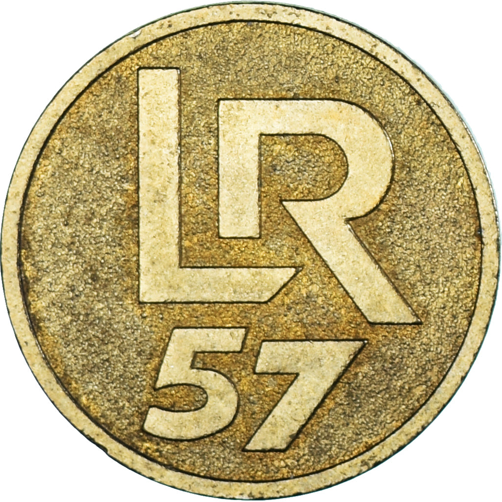 France, Jeton, Jeton de Caddie, LR57, Publicity, TTB+, Laiton