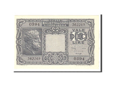 Italy, 10 Lire, 1944, KM:32b, 1944-11-23, UNC(63)