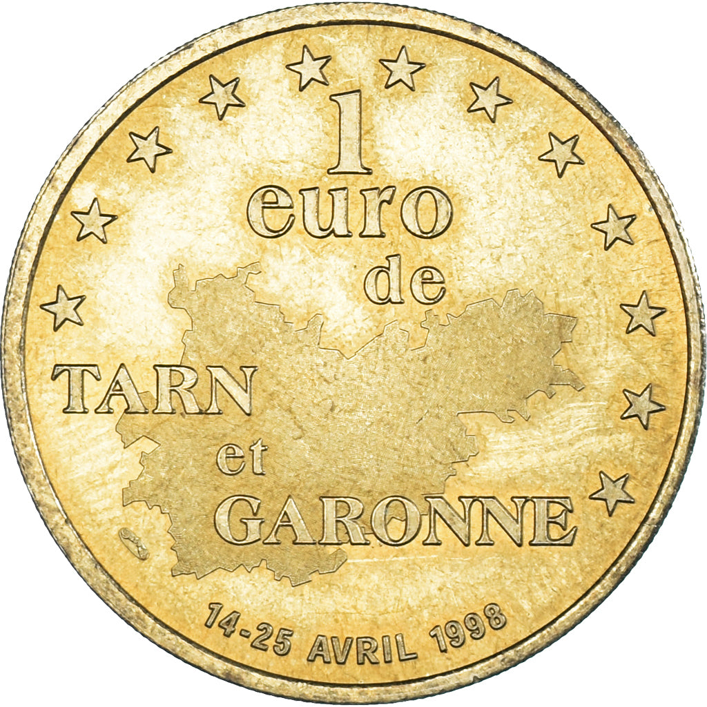 Frankreich, Euro, 1998, Tarn et Garonne, SS+, Copper-nickel Aluminium