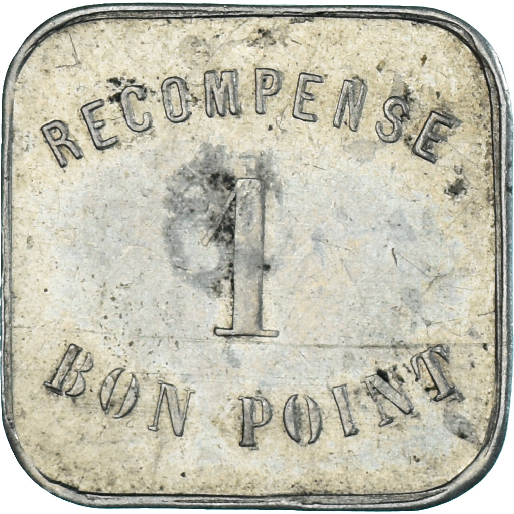 France, Token, Commerce, Récompense 1 Bon Point, EF(40-45), Nickel