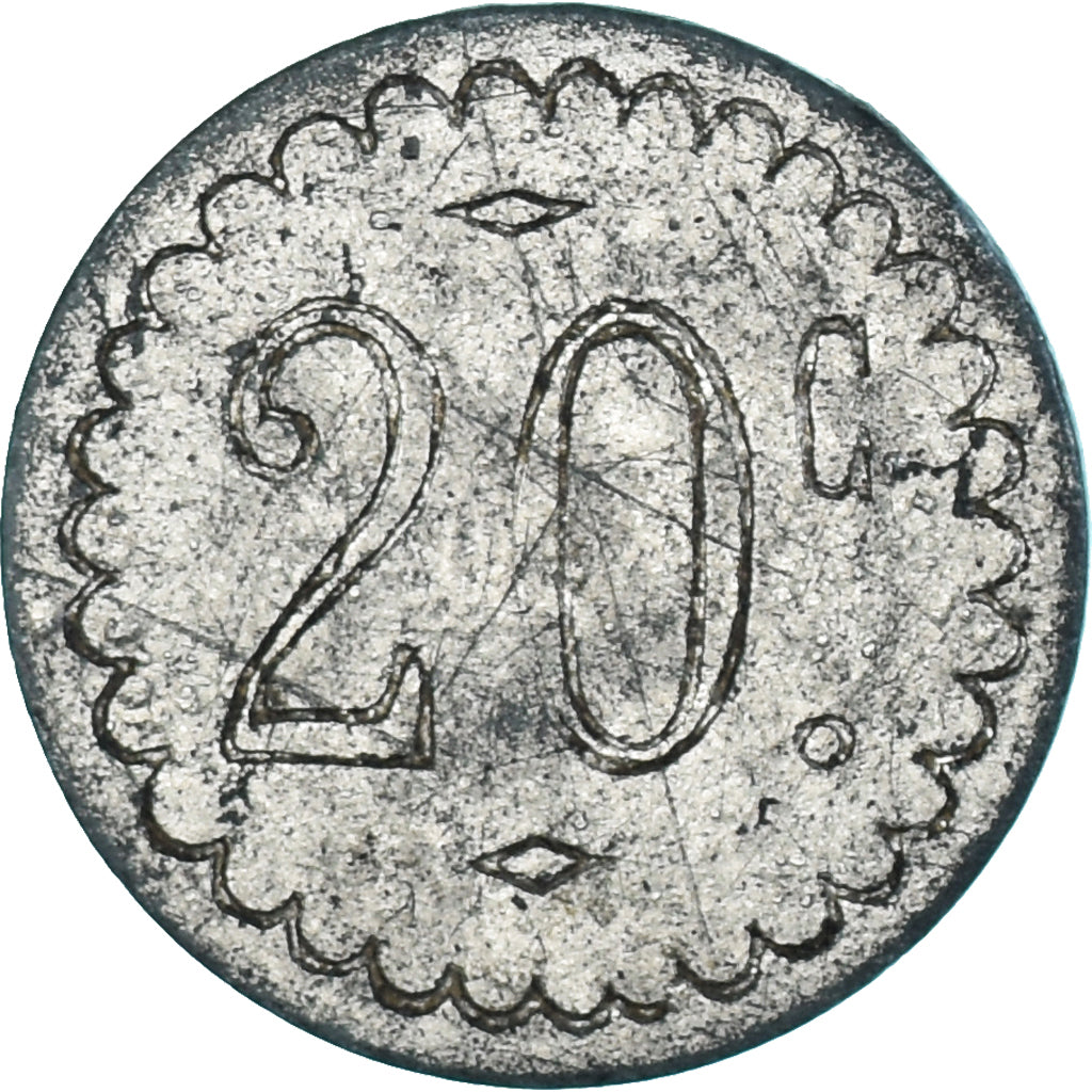 Moneda, Francia, ,, 20 Centimes, Zimberlin, BC+, Métal