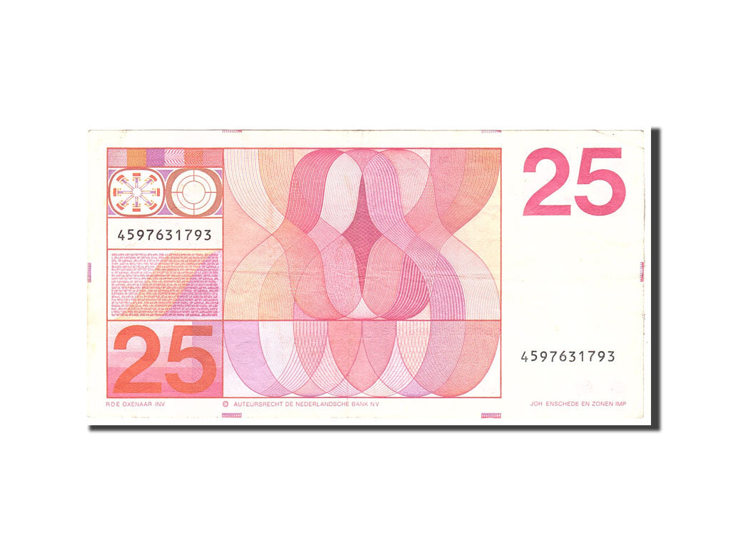 Netherlands, 25 Gulden, 1971, KM:92a, 1971-02-10, EF(40-45)