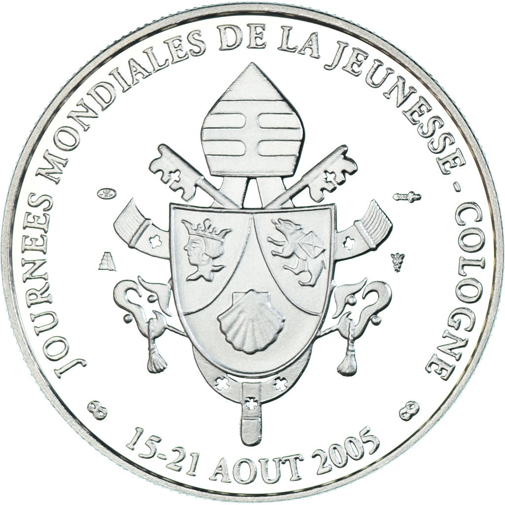 Vaticano, medaglia, Journées mondiales de la jeunesse, Cologne, 2005, Proof