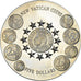 Monnaie, Libéria, new Vatican coins - euro, 5 Dollars, 2004, FDC, Cupro-nickel