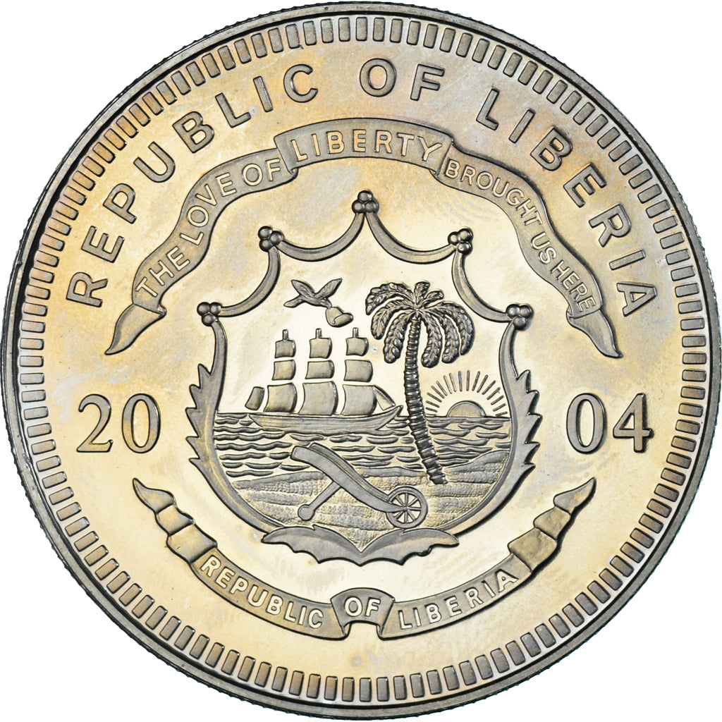 Coin, Liberia, new Vatican coins - euro, 5 Dollars, 2004, MS(65-70)