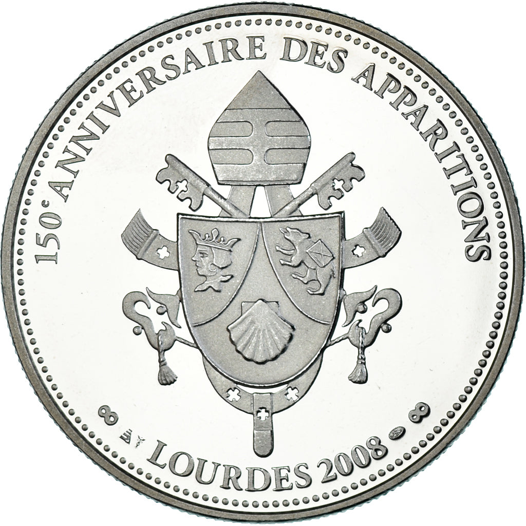 Vatican, Medal, Benoit XVI, 150ème Anniversaire des Apparitions, Lourdes 2008