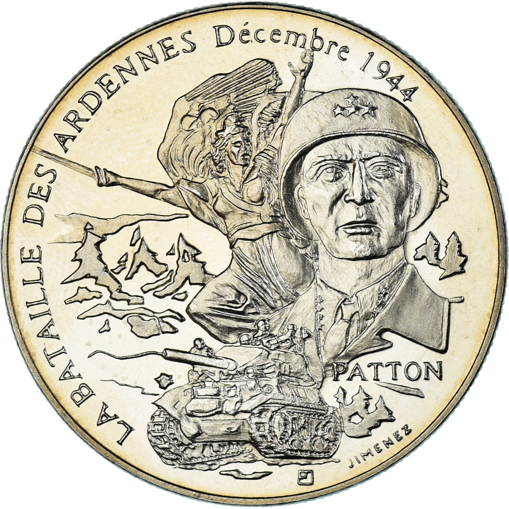 France, Medal, La Bataille Des Ardennes - Décembre 1944 - Patton, WAR