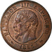 France, Napoleon III, 2 Centimes, 1853, Lyon, Bronze, MS(60-62), Gadoury:103