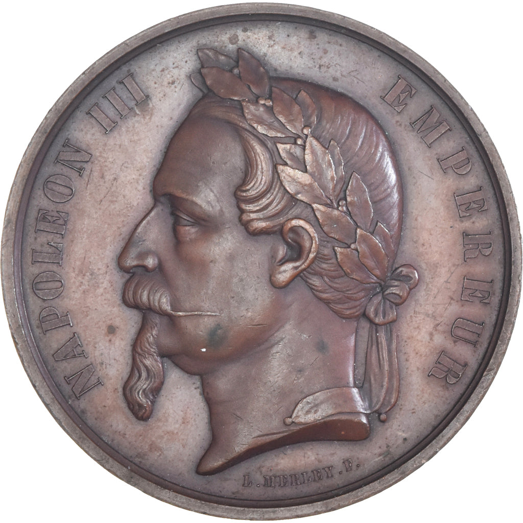 France, Medal, Napoléon III, Traité de Commerce Franco-Anglais, History, 1860