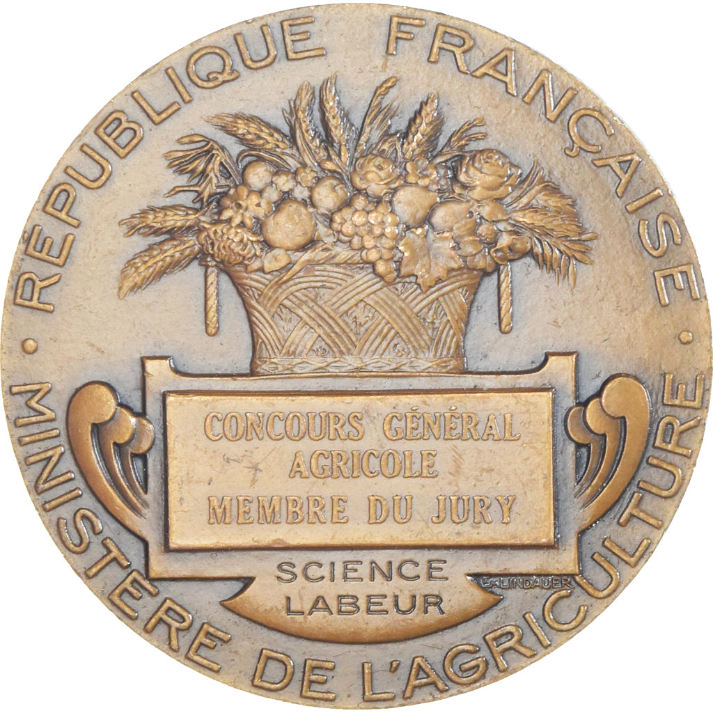 Frankreich, Medaille, Concours Général agricole, Agriculture, Lindauer, UNZ