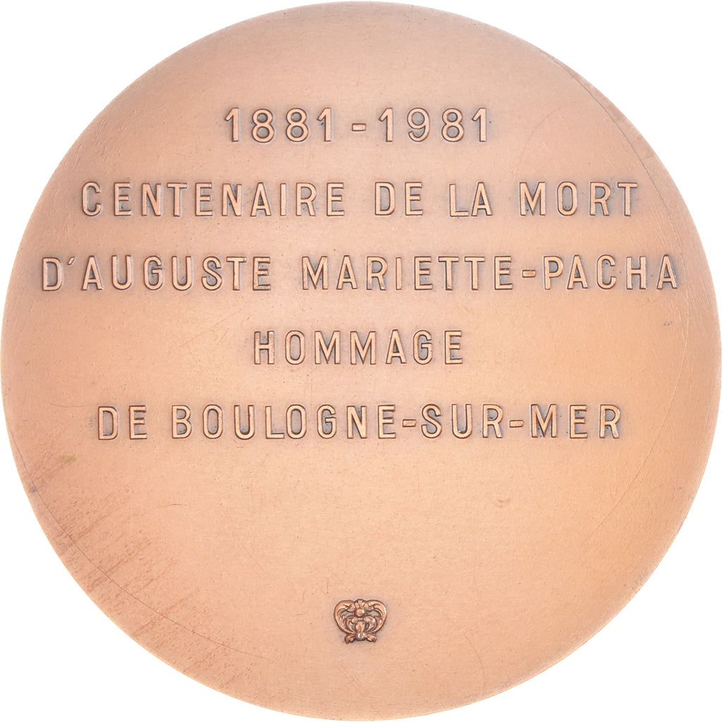France, Medal, Auguste Mariette-Pacha, Boulogne-sur-mer, History, 1980, Demilly