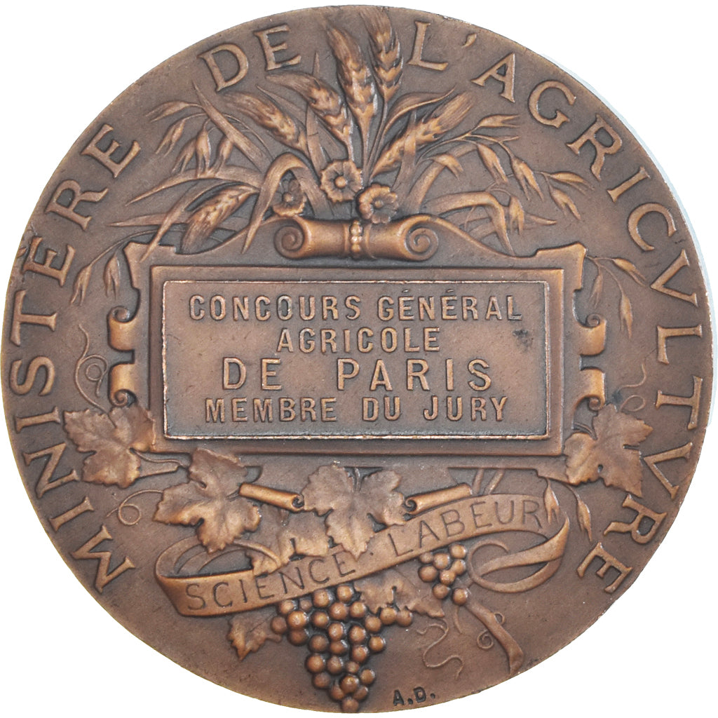 France, Medal, Concours Général Agricole de Paris, Agriculture, Alphée
