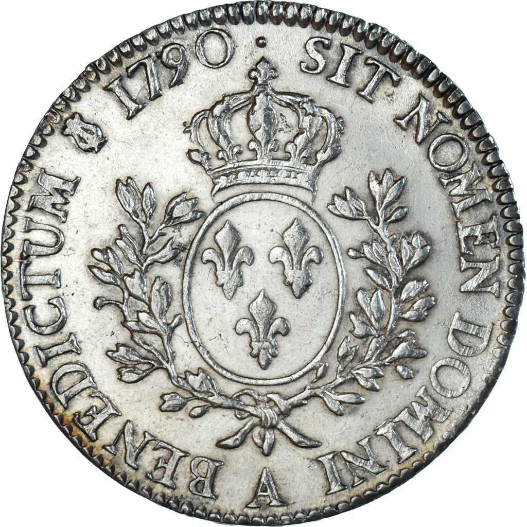 Coin, France, Louis XVI, Écu aux branches d'olivier, Ecu, 1790, Paris