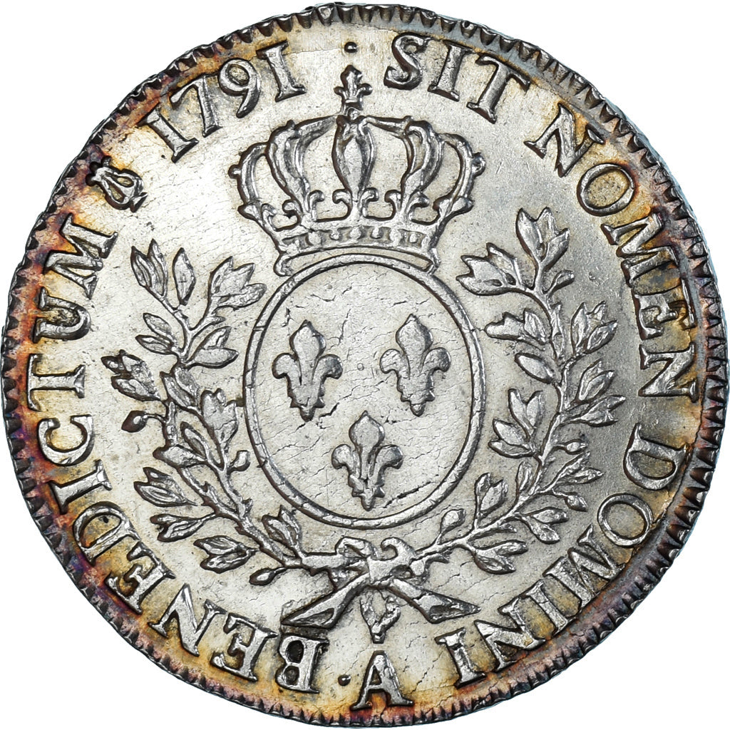 Moneta, Francia, Louis XVI, 1/2 Écu, 1/2 ECU, 44 Sols, 1791, Paris, SPL