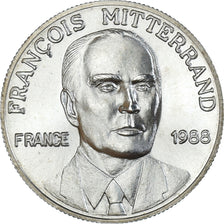 France, Medal, François Mitterrand, Politics, 1988, MS(65-70), Silver