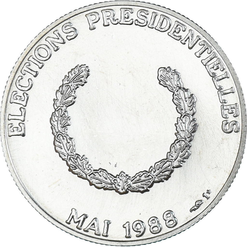France, Medal, François Mitterrand, Politics, 1988, MS(65-70), Silver