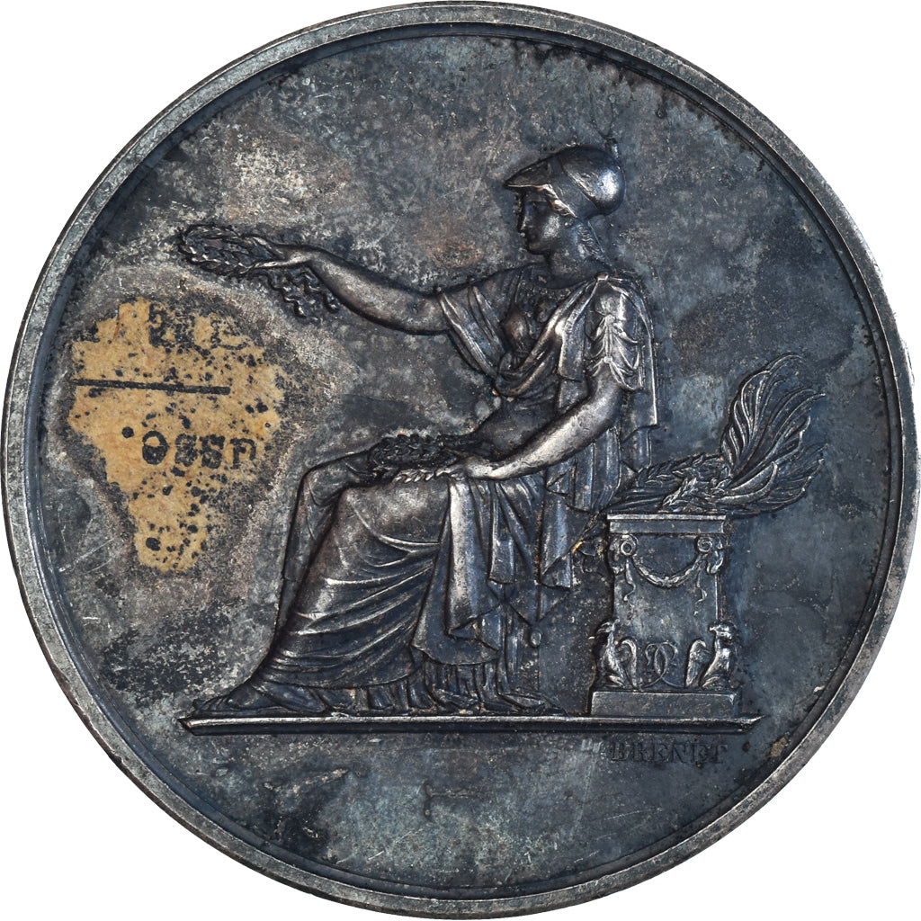 France, Médaille, Prix d'Orthographe, Arts & Culture, 1889, Brenet, TTB+