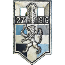 France, 27ème Régiment d'Infanterie 1616, Military, Broche, Very Good Quality