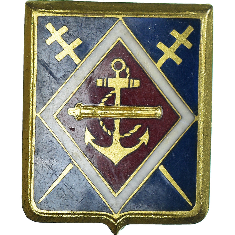 Ancienne Broche / Insigne Club Med, Doré Et Bleu, état D'usage