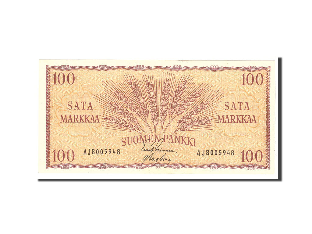 Finland, 100 Markkaa, 1957, Undated, KM:97a, UNC(63)