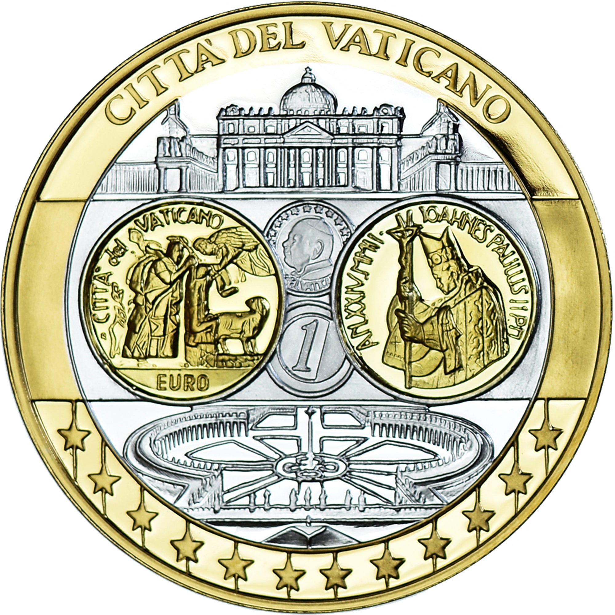 Vatican, Medal, L'Europe, Jean-Paul II, 2004, MS(65-70), Silver