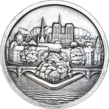 France, Medal, Ile de la Cité, Notre Dame, Paris, Arts & Culture, 1972, Turin