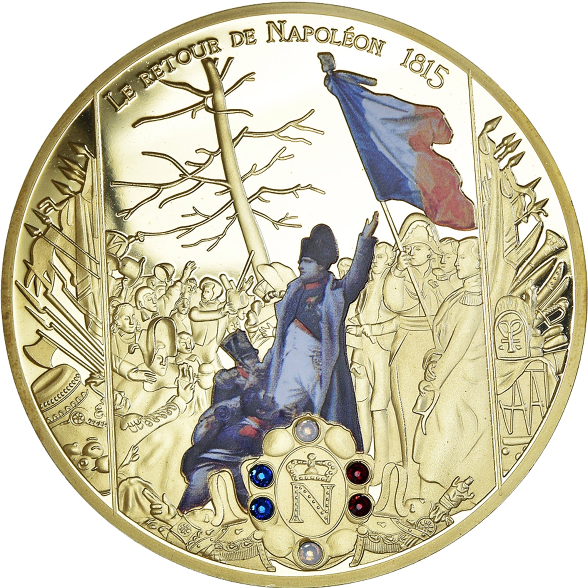 France, Medal, Le Retour de Napoléon, 1815, History, 2015, MS(65-70), Copper