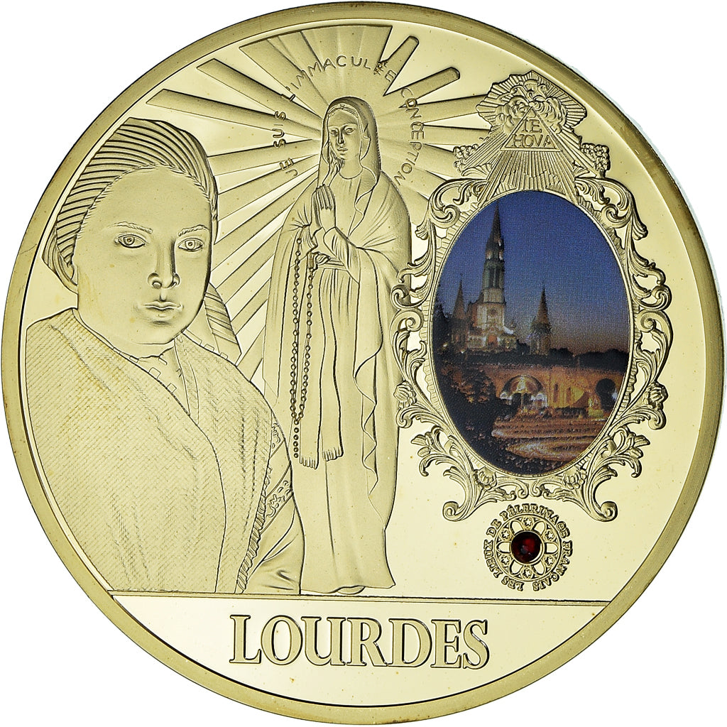 France, Médaille, Lourdes, Lieu de Pélerinage Français, Religions & beliefs