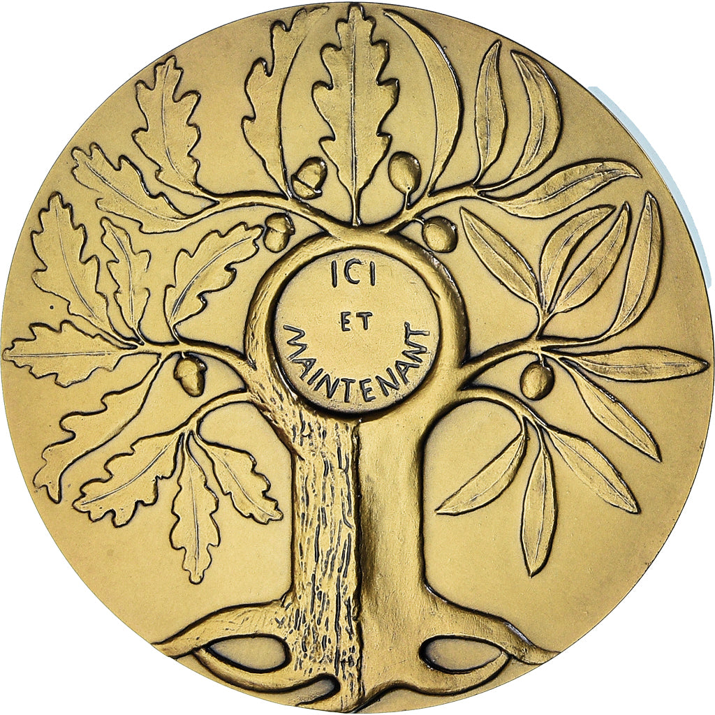 Frankreich, Medaille, François Mitterrand, Ici et Maintenant, Politics, 1988