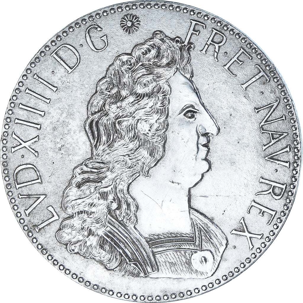 Frankreich, Medaille, Louis XIV Le Grand, Uniface, VZ, Silvered Metal
