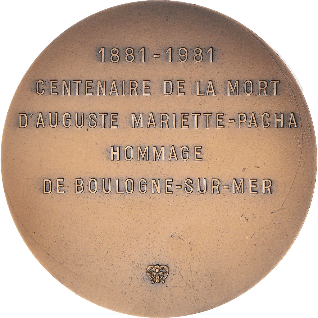 Frankreich, Medaille, Auguste Mariette-Pacha, Boulogne-sur-mer, History, 1980
