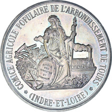 France, Medal, Comice Agricole de Tours, Agriculture, MS(65-70), Silver