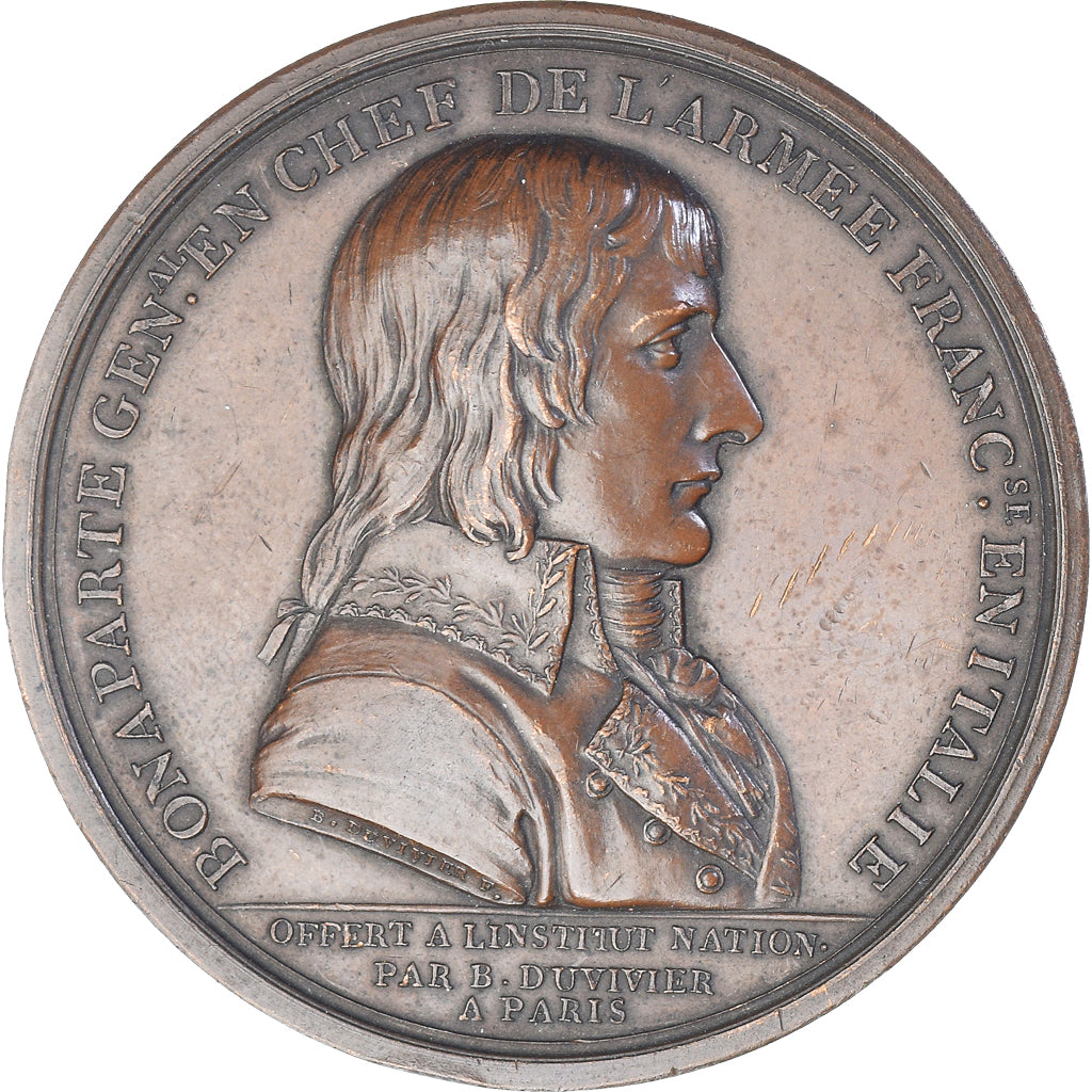 Francia, medalla, Napoléon Bonaparte, Paix de Campo Formio avec l'Autriche