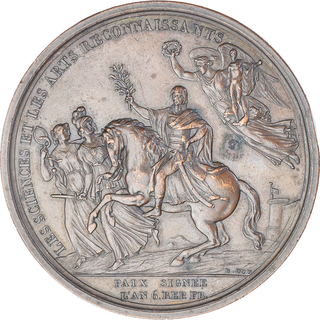 Francia, medalla, Napoléon Bonaparte, Paix de Campo Formio avec l'Autriche
