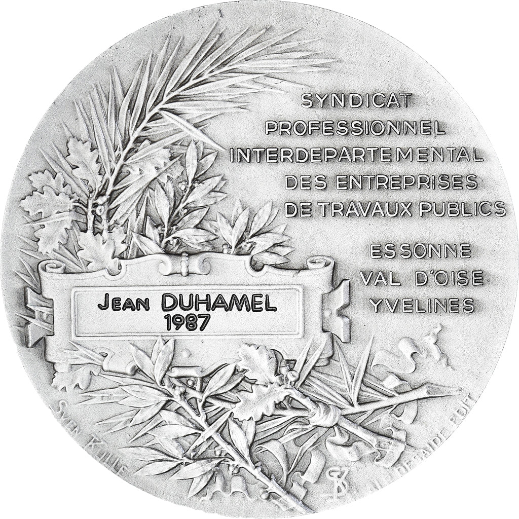 France, Medal, La Renomée proclame le Mérite, 1987, Henri Naudé, AU(55-58)